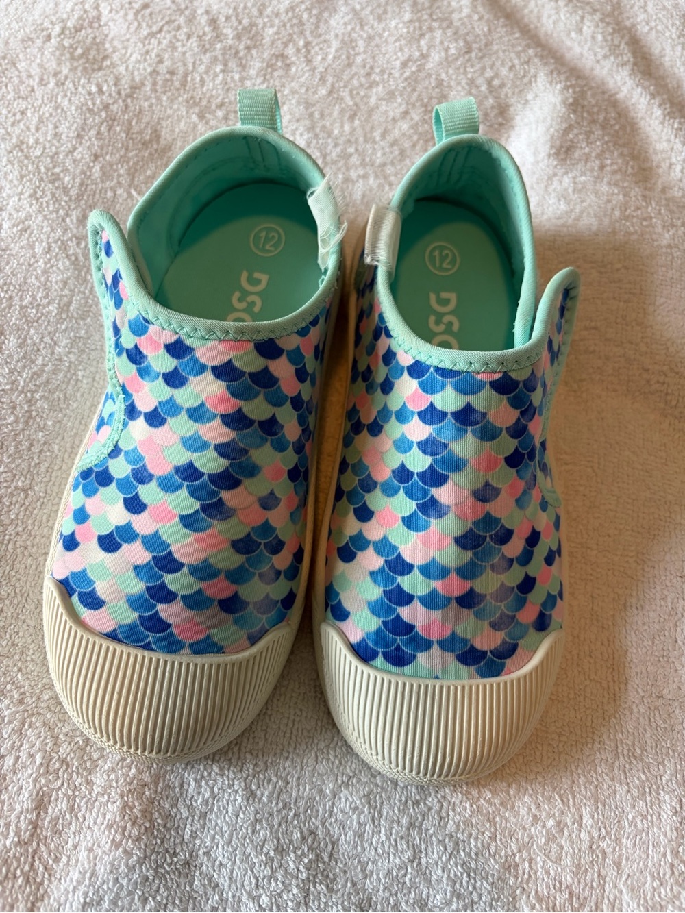 DSG Kids Water Shoes in Mint, Blue & Pink Mermaid Scale